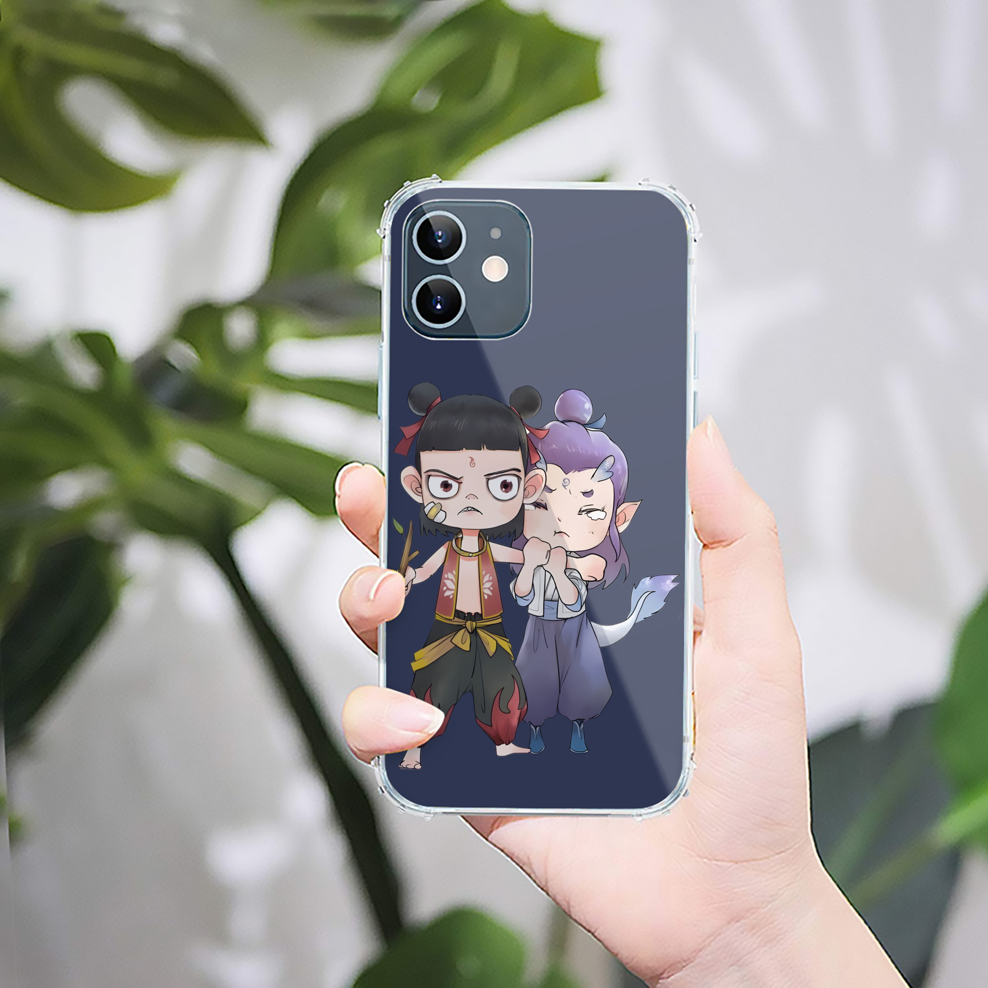 （画像用） Ne Zha 2 ナタ 魔童の大暴れ 【iPhone 12シリーズ対応】透明スマホケース（クリアソフトケース）